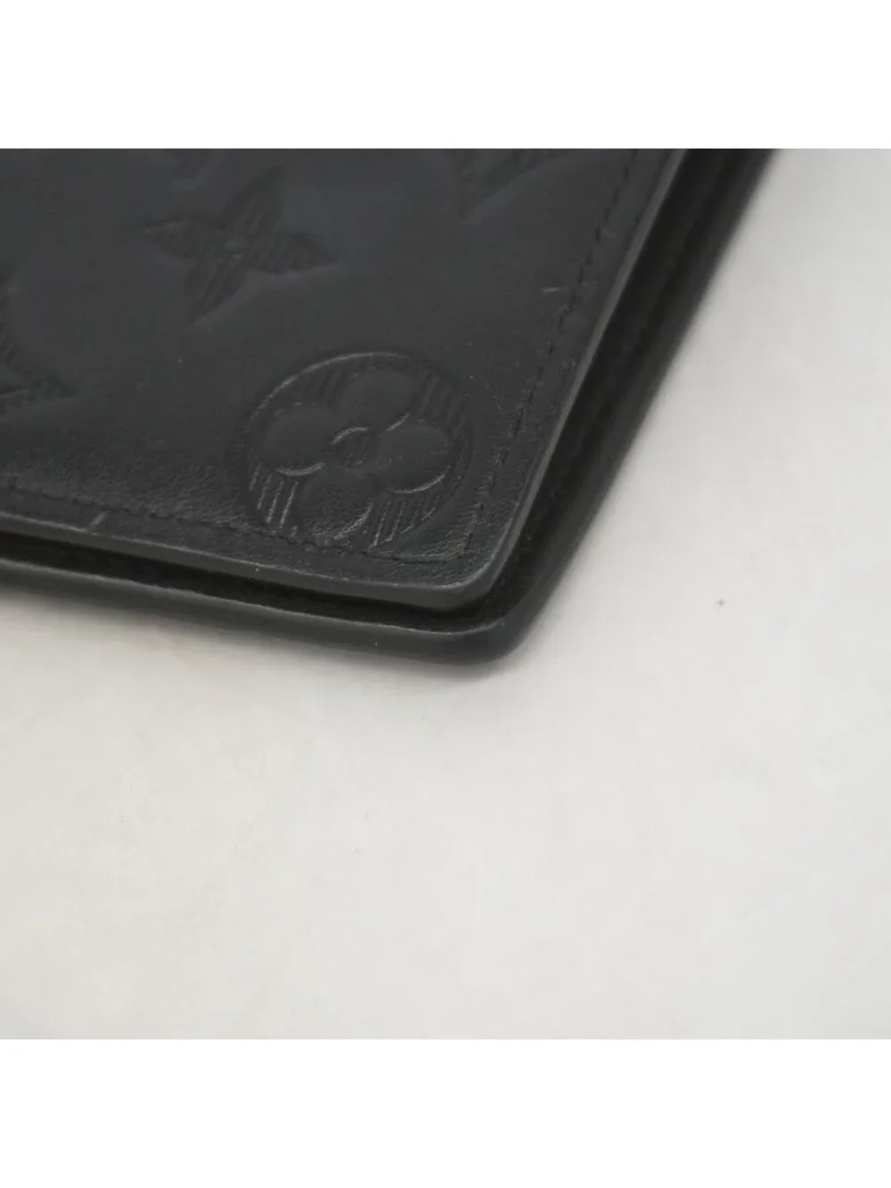 Louis Vuitton Wallet Monogram Shadow Portefeuille Brazza Black